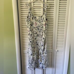NWT H&M Watercolor Floral Dress Size 14